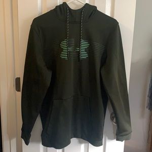 Large Under Armor dark green hoodie